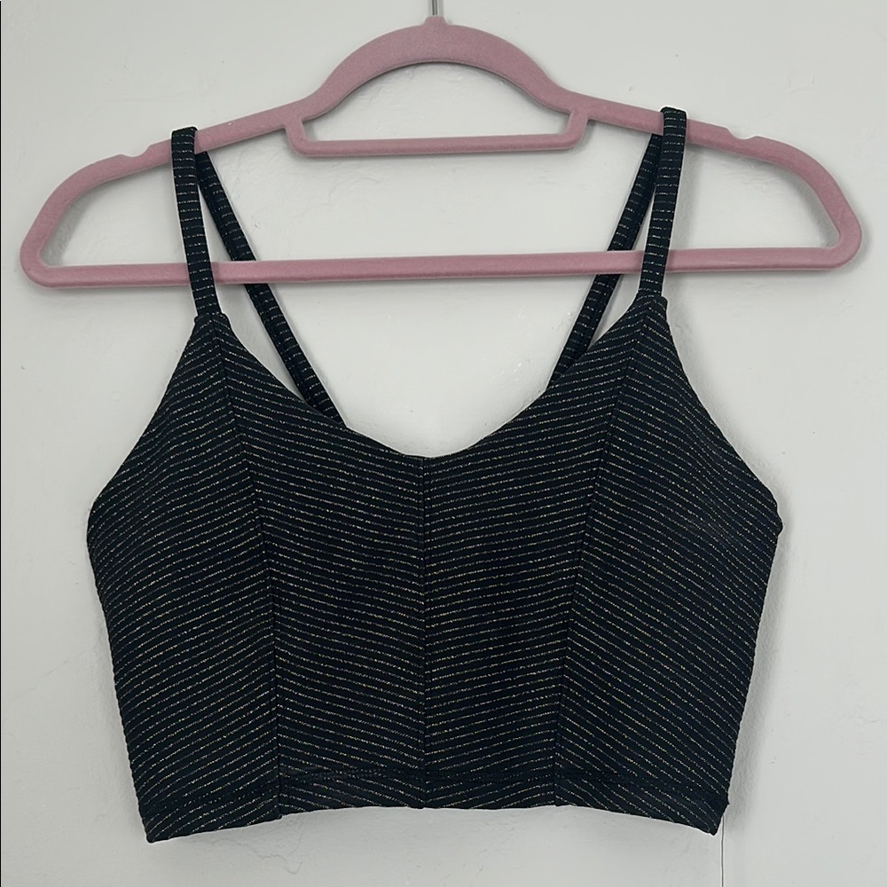 🖤 Glyder Gold Striped Tank